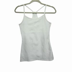 Express Womens Sz S White Best Loved Fitted Bra Cami Top Racerback Tank